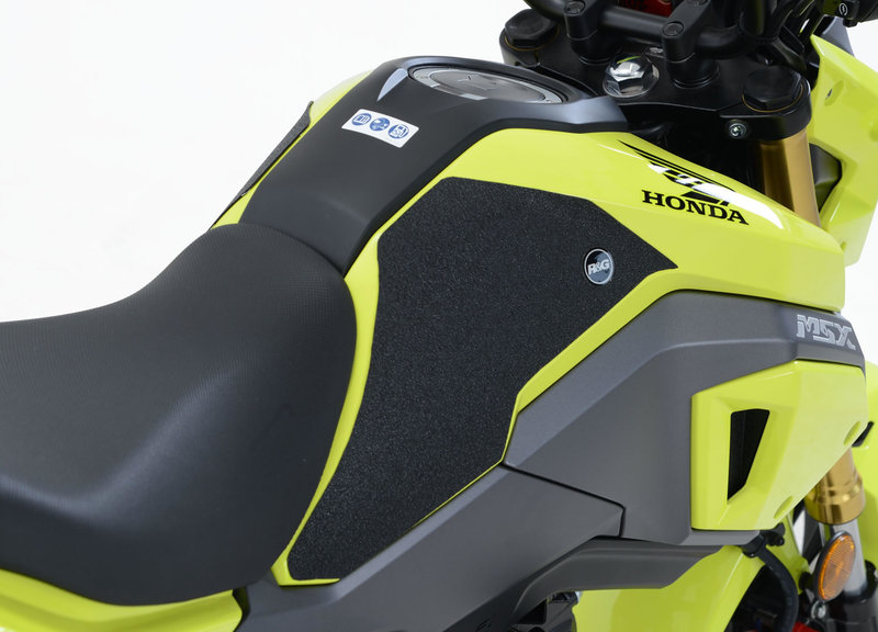 NAKLEJKA NA BAK TANKPAD ANTYPOŚLIZGOWY 2 CZĘŚCI RG RACING HONDA MSX125 (GROM) (16-) BLACK