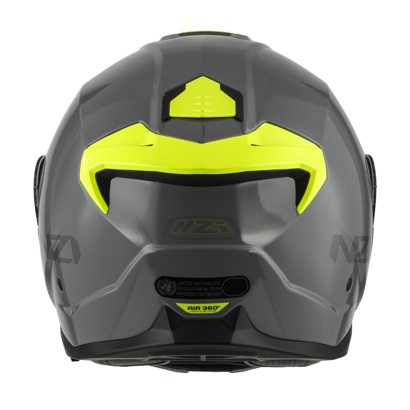 KASK MOTOCYKLOWY NZI COMBI 3 DUO SOLID NOUVEAU NARDO GREY M