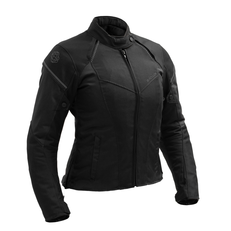 KURTKA MOTOCYKLOWA TEKSTYLNA DAMSKA BROGER GRID BLACK WXS
