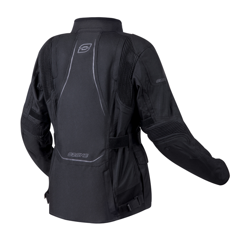 KURTKA MOTOCYKLOWA TEKSTYLNA DAMSKA OZONE SAHARA BLACK WXS