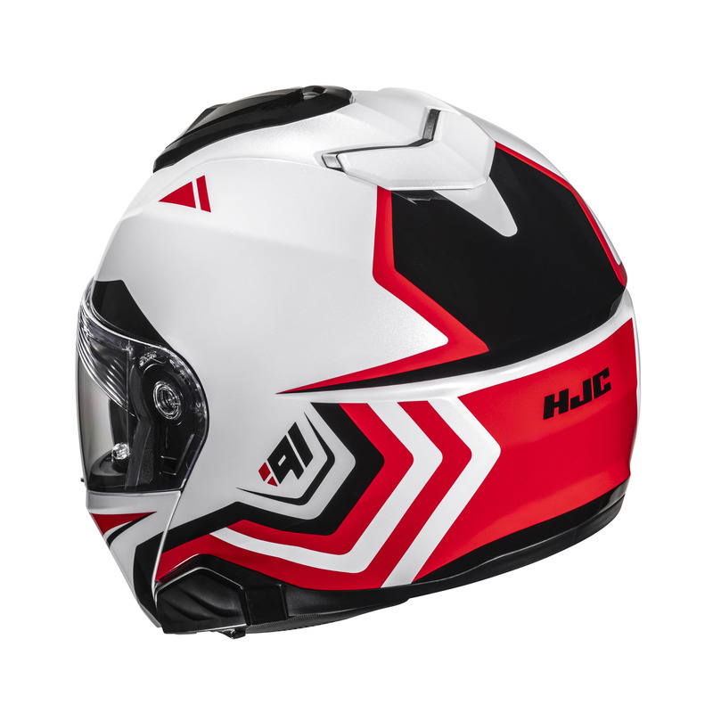 KASK MOTOCYKLOWY HJC I91 TRICUS WHITE RED