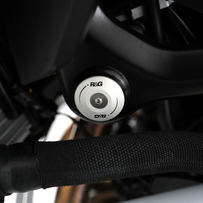 ZAŚLEPKI RAMY RG RACING BMW F900GS(A) 24- / F850GS 22- / F900R 20- LEWA BLACK