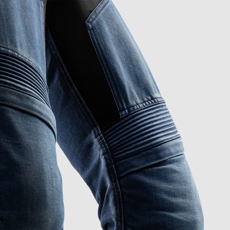 JEANSY MOTOCYKLOWE REBELHORN EAGLE 4 WASHED BLUE REGULAR FIT