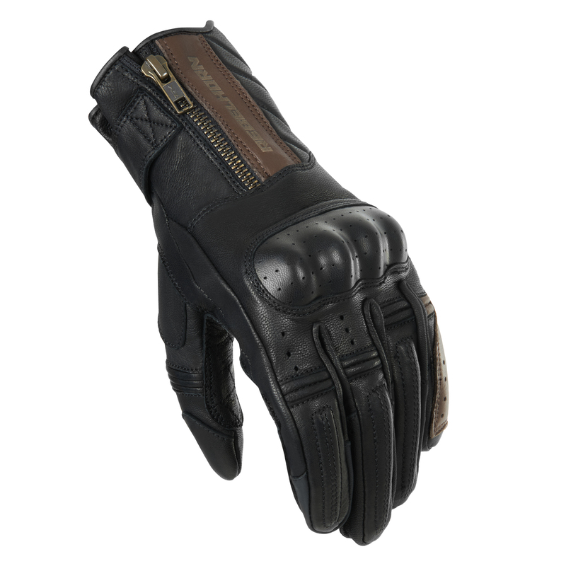 RĘKAWICE MOTOCYKLOWE DAMSKIE REBELHORN HUNTER VINTAGE BROWN WXS