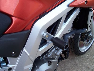CRASHPADY CLASSIC RG RACING SUZUKI SV1000 K3-K5 (SILVER BLOCKS) BLACK