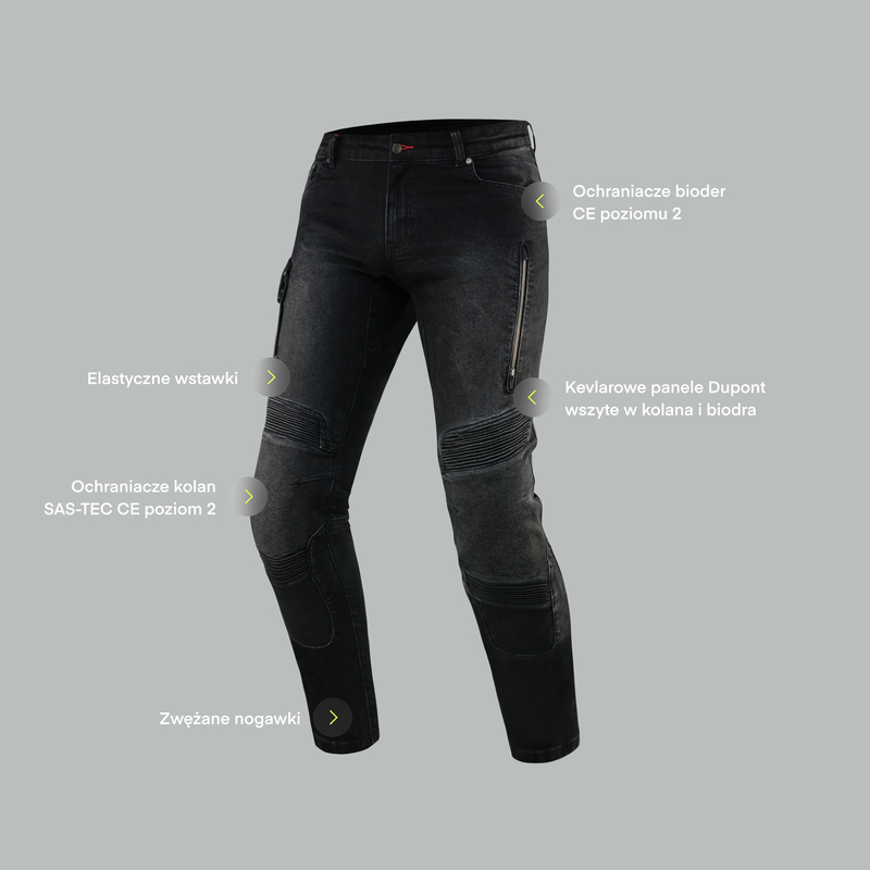 JEANSY MOTOCYKLOWE REBELHORN VANDAL TWILL OLIVE