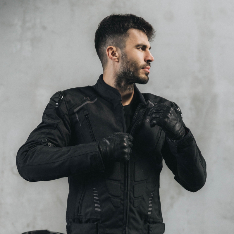 KURTKA MOTOCYKLOWA TEKSTYLNA OZONE PULSE BLACK