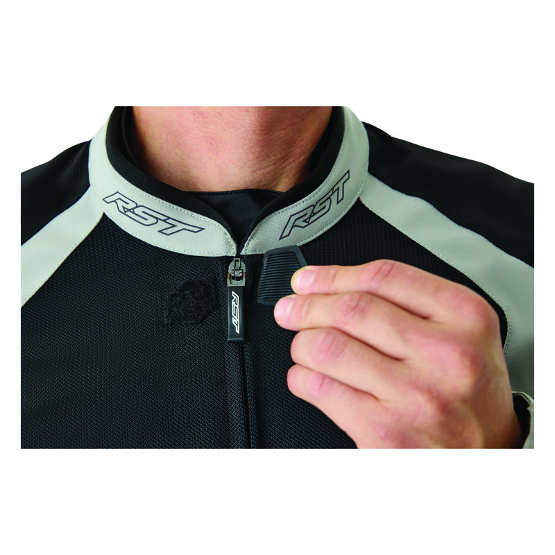 KURTKA MOTOCYKLOWA TEKSTYLNA RST PRO SERIES VENTILATOR D3O BLACK SILVER 4XL