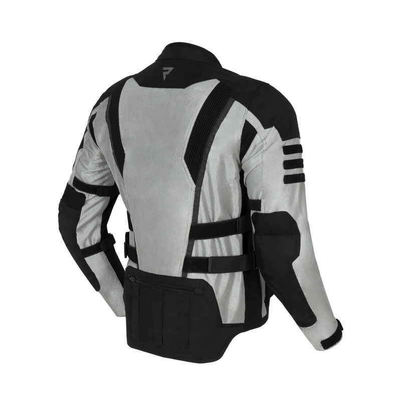 KURTKA MOTOCYKLOWA TEKSTYLNA REBELHORN SCANDAL 2 SILVER BLACK