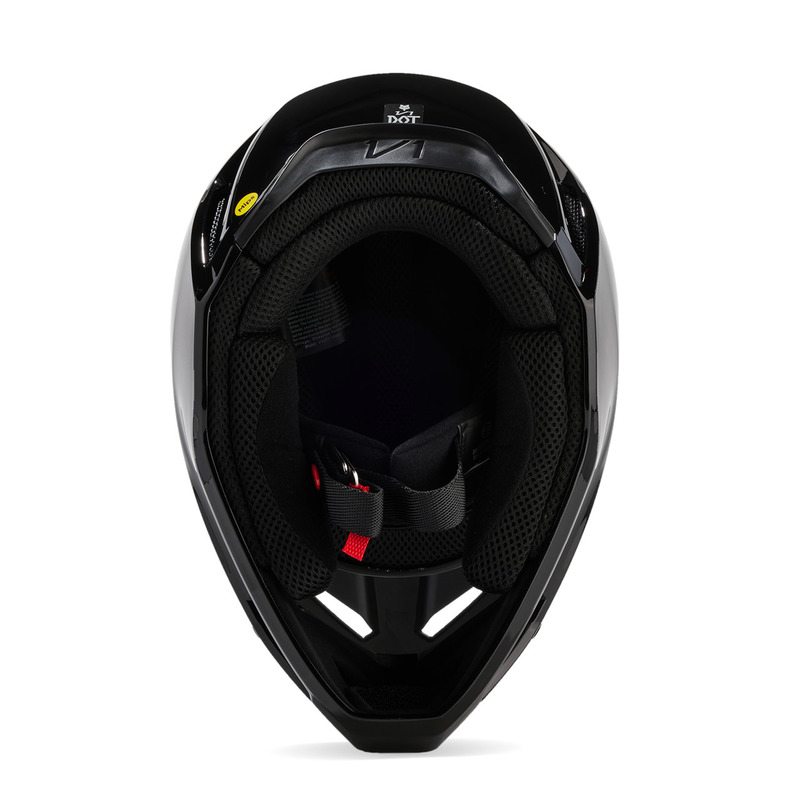 KASK MOTOCYKLOWY FOX V1 SOLID BLACK