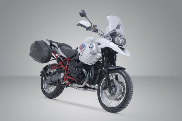ZESTAW KUFRÓW BOCZNYCH AERO ABS I STELAŻY SW-MOTECH 2X25 L. BMW R1200GS (04-12) / ADV (06-13)