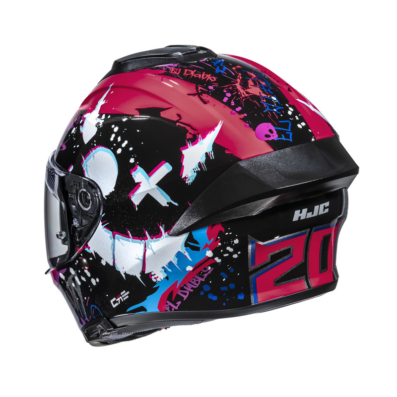 KASK MOTOCYKLOWY HJC C71 FQ20 RED BLACK XXL