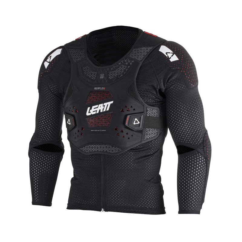KOSZULKA Z OCHRANIACZAMI LEATT REAFLEX BLACK (160-166CM)