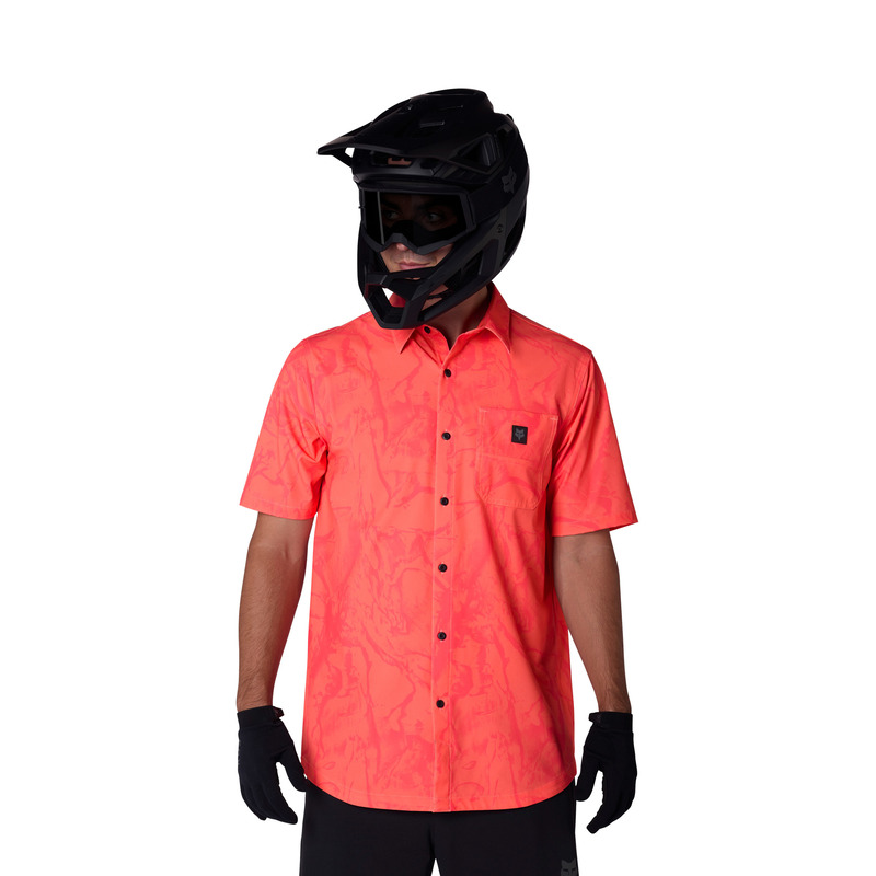 KOSZULA ROWEROWA FOX RANGER WOVEN PEACH L
