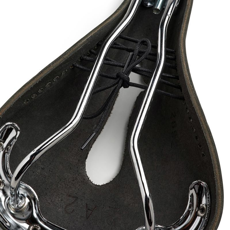 SIODEŁKO SKÓRZANE BROOKS B17 CARVED BLACK