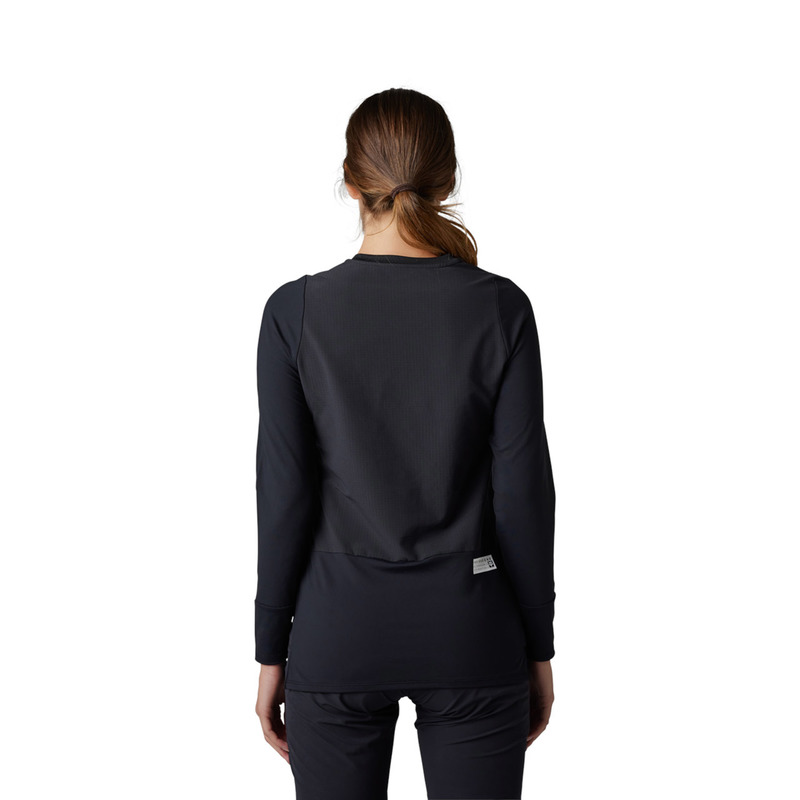 KOSZULKA ROWEROWA Z DŁUGIM RĘKAWEM DAMSKA FOX DEFEND THERMAL BLACK M