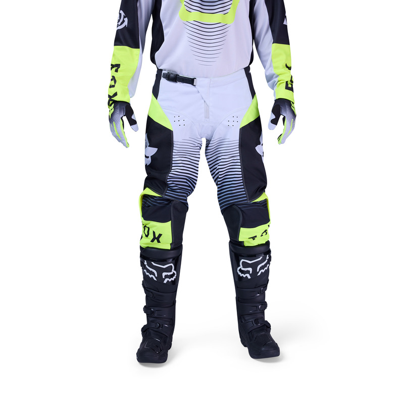 SPODNIE MOTOCYKLOWE FOX 180 COLLECT GREY YELLOW