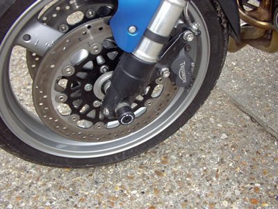 SLIDERY PRZEDNIEGO ZAWIESZENIA RG RACING TRIUMPH SPEED TRIPLE UP TO 04 BLACK