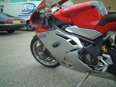 CRASHPADY CLASSIC RG RACING MV AGUSTA F4, LOWERS BLACK