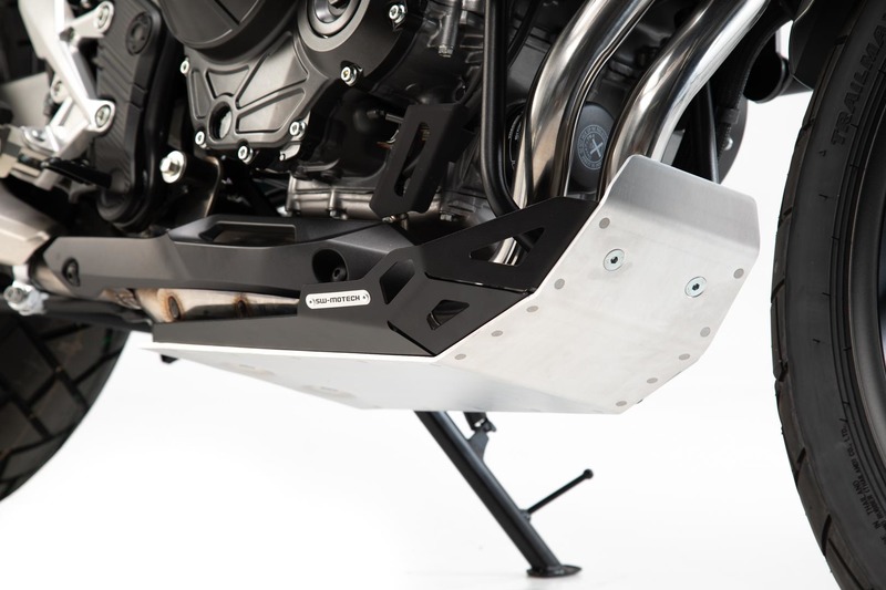 OSŁONA SILNIKA PŁYTA POD SILNIK SW-MOTECH HONDA CB500X (18-) NX500 (23-) BLACK SILVER