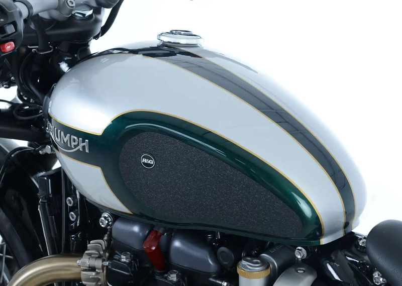 NAKLEJKA NA BAK TANKPAD ANTYPOŚLIZGOWY 2 CZĘŚCI RG RACING TRIUMPH BONNEVILLE BOBBER (17-) CLEAR