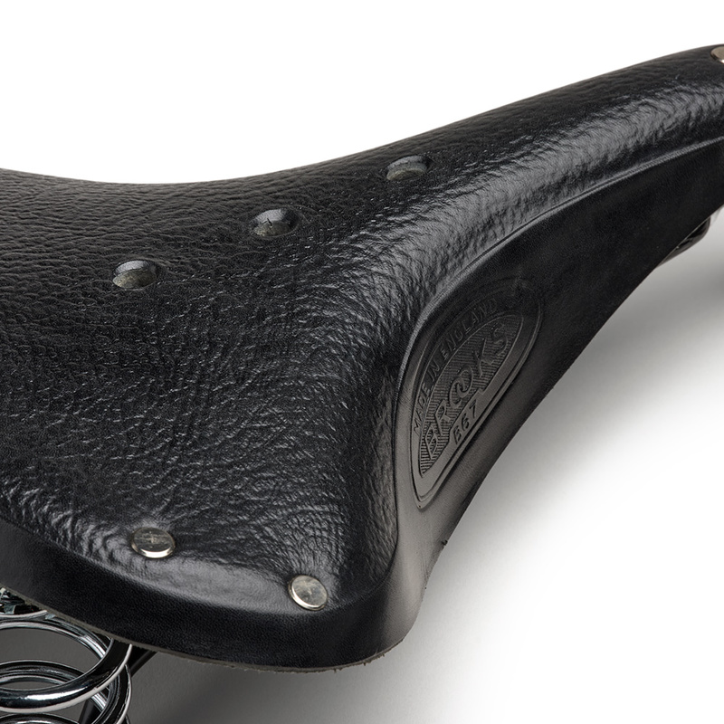 SIODEŁKO SKÓRZANE BROOKS B67 BLACK