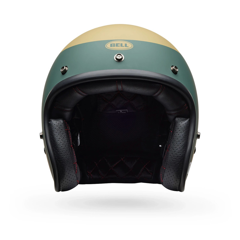 KASK MOTOCYKLOWY BELL CUSTOM 500 PARLOR MATTE EMERALD GOLD