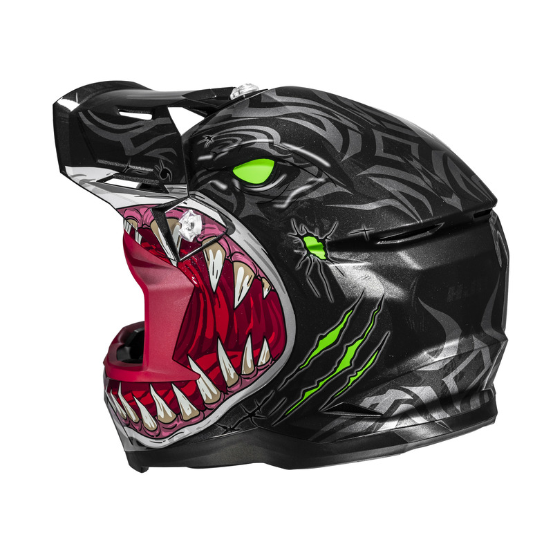 KASK MOTOCYKLOWY JUNIOR HJC Y50 MEGADON RED BLACK YS