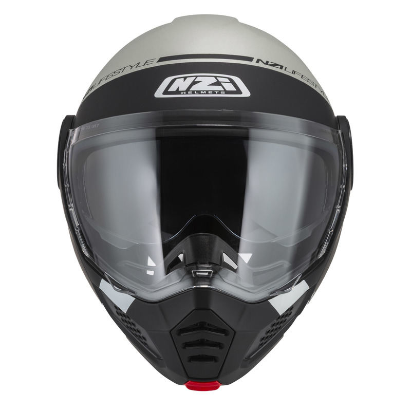 KASK MOTOCYKLOWY NZI MINIMOD DUO INVOLT GREYBLACK GREY MATT