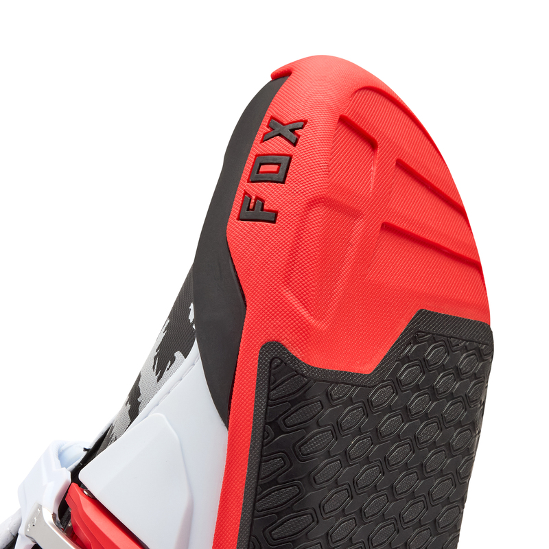 BUTY MOTOCYKLOWE FOX MOTION WHITE FLUO RED