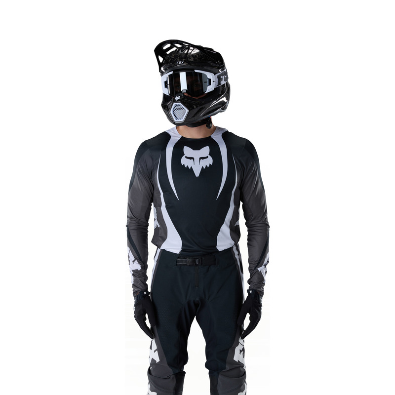 BLUZA MOTOCYKLOWA FOX FLEXAIR THORN BLACK WHITE