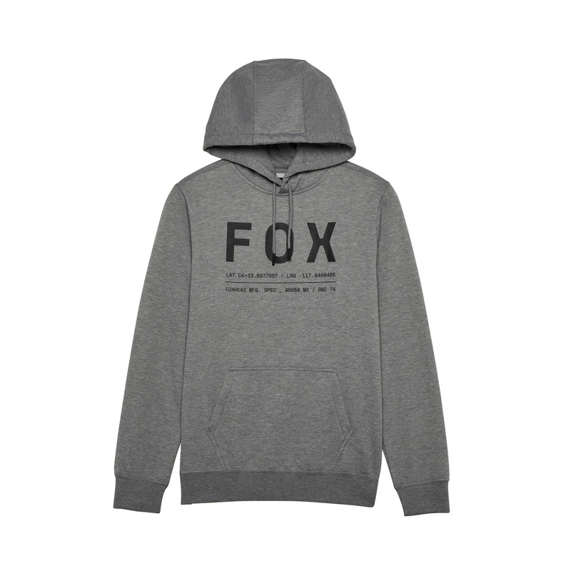 BLUZA Z KAPTUREM FOX NON STOP FLEECE PO HEATHER GRAPHITE