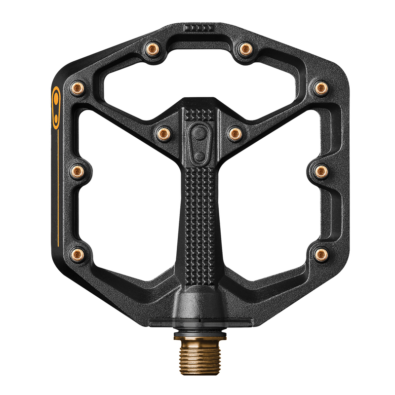 PEDAŁY ROWEROWE CRANKBROTHERS STAMP 11 SMALL BLACK GOLD (ZAWIERA DODATKOWE PINY)