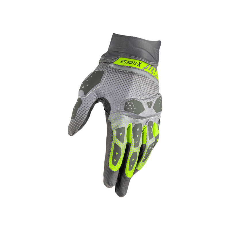 RĘKAWICE MOTOCYKLOWE LEATT ADV X-FLOW 5.5 SHORT HI-VIZ