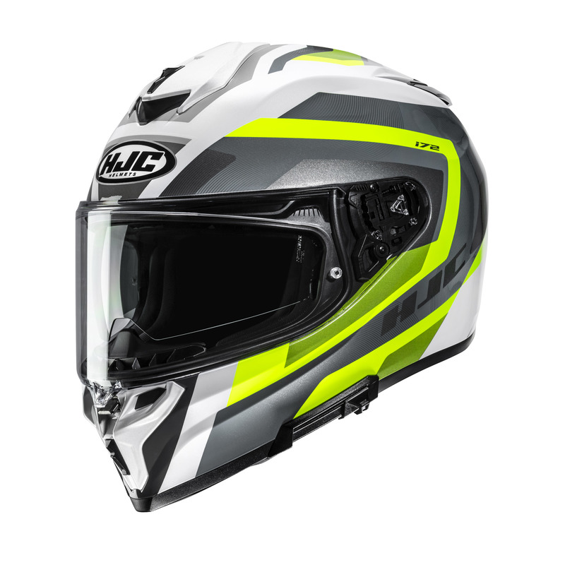KASK MOTOCYKLOWY HJC I72 SHARD GREY YELLOW XXL