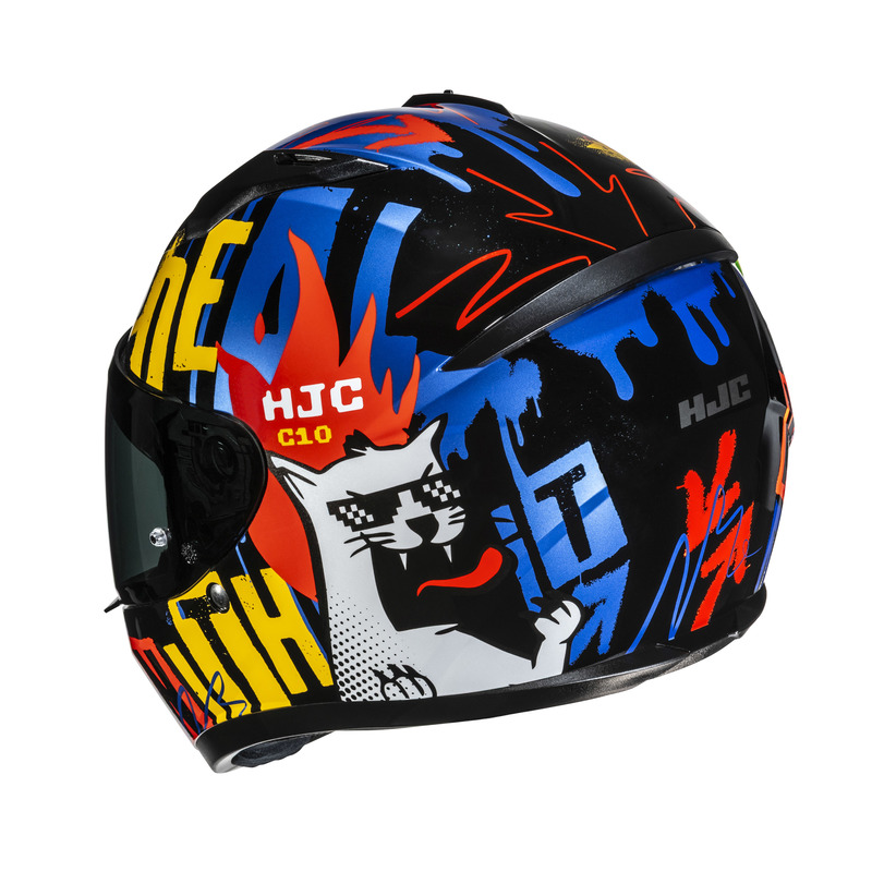 KASK MOTOCYKLOWY HJC C10 FOP BLACK BLUE