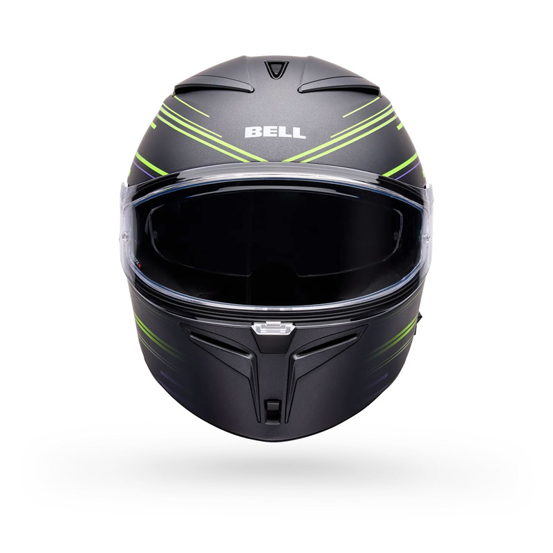 KASK MOTOCYKLOWY BELL LITHIUM VELO MATTE PEARL BLACK YELLOW