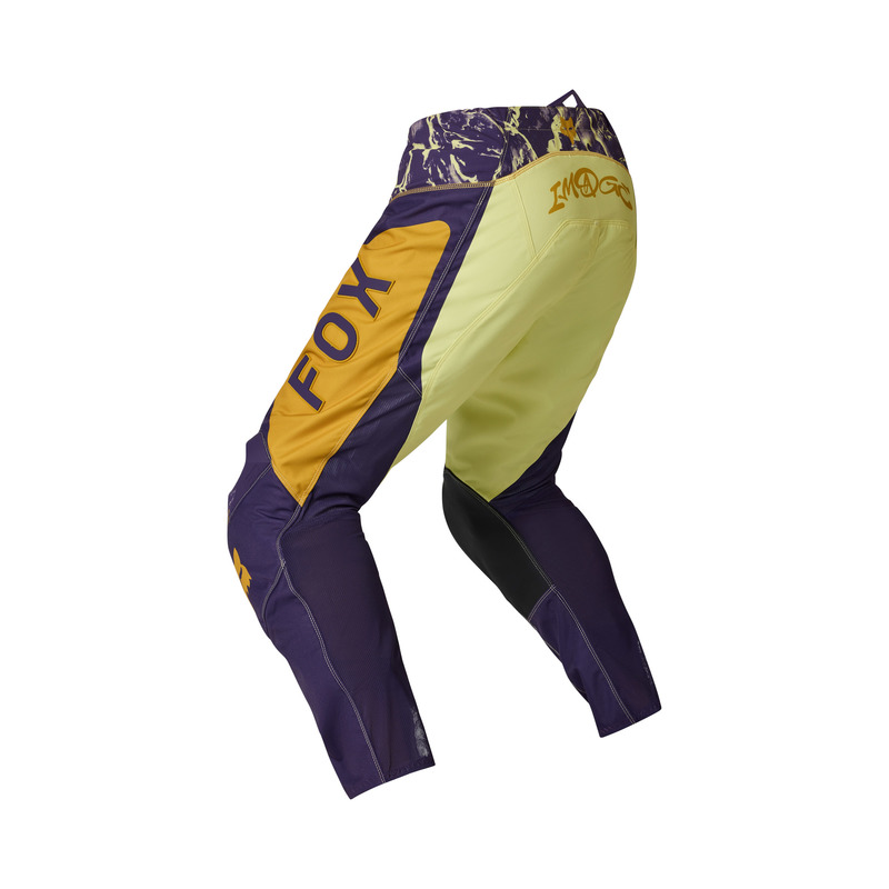 SPODNIE MOTOCYKLOWE FOX 180 IMAGE PRINT PEAR YELLOW