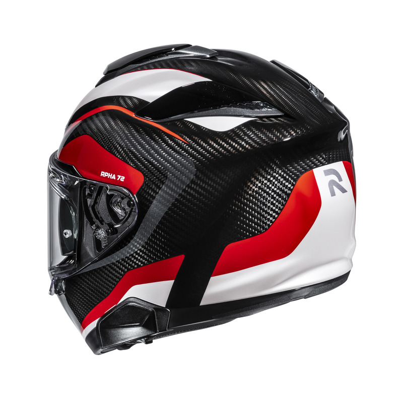 KASK MOTOCYKLOWY HJC RPHA72 CARBON LIS BLACK RED M