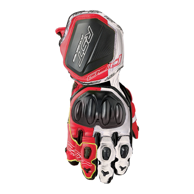 RĘKAWICE MOTOCYKLOWE RST PRO SERIES GP D3O BLACK RED WHITE XL