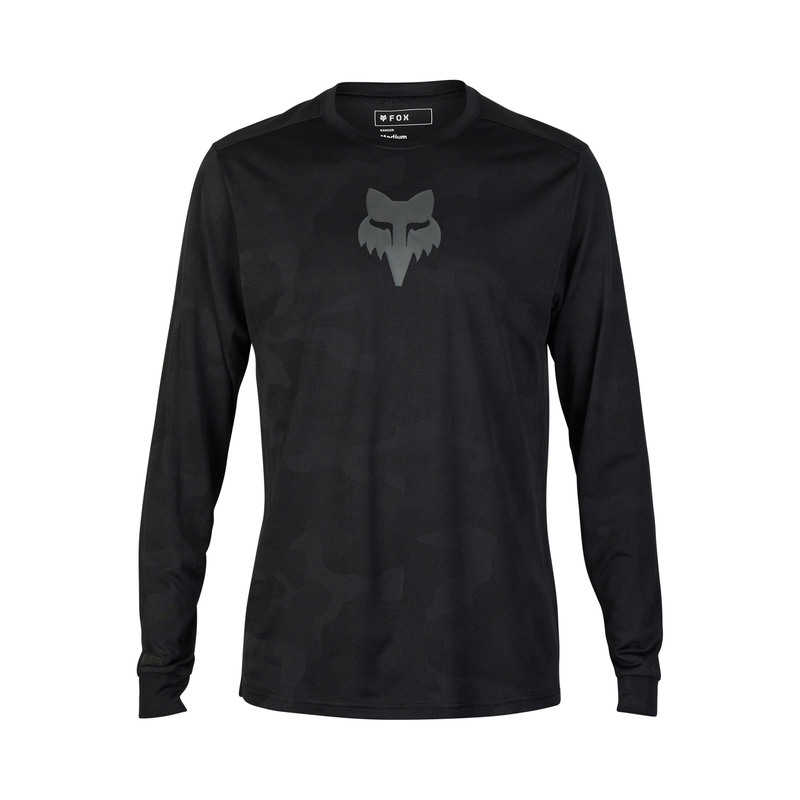 KOSZULKA ROWEROWA Z DŁUGIM RĘKAWEM FOX RANGER TRU DRI BLACK XL