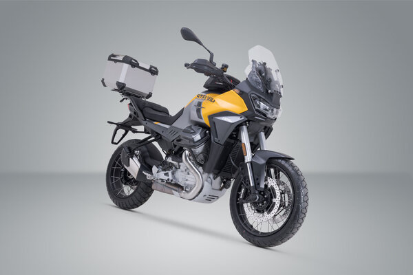 ZESTAW KUFRA CENTRALNEGO TRAX ADV SW-MOTECH MOTO GUZII STELVIO (23-) SILVER