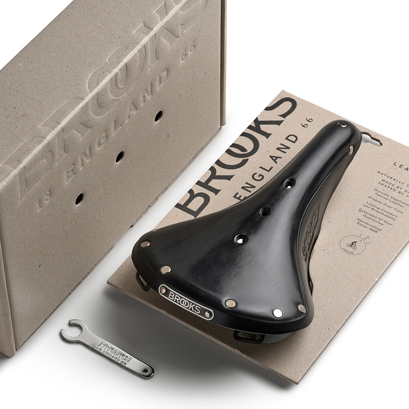 SIODEŁKO SKÓRZANE BROOKS B17 BLACK