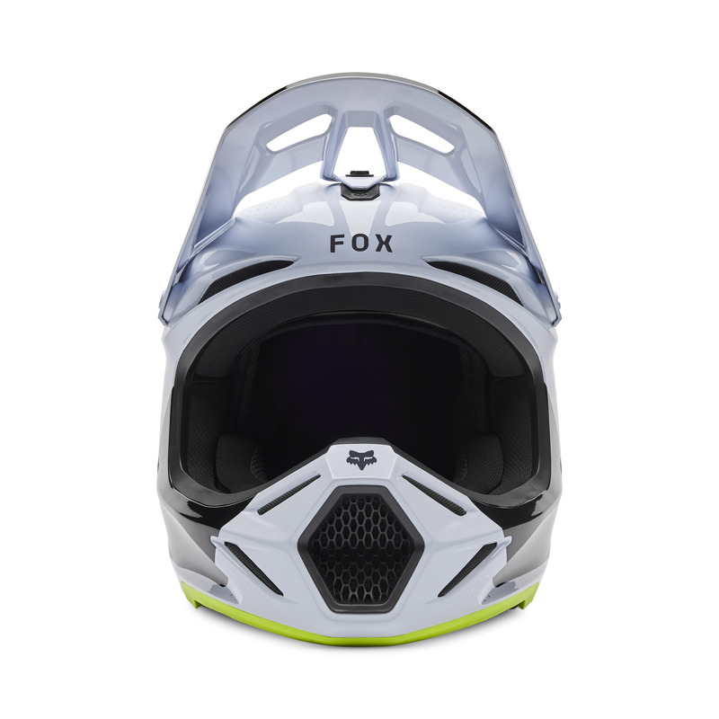 KASK MOTOCYKLOWY FOX V3 TINE WHITE