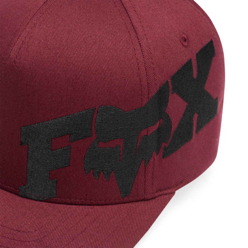CZAPKA Z DASZKIEM FOX F HEAD X FLEXFIT DARK MAROON