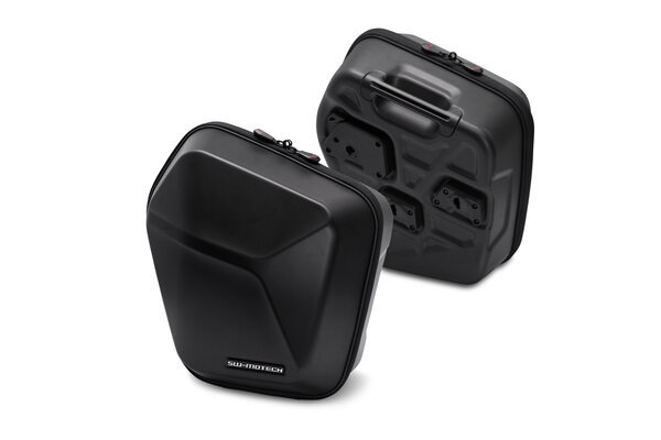 ZESTAW KUFRÓW BOCZNYCH URBAN ABS I STELAŻY SW-MOTECH Z650RS (21-)/ Z650RS 50TH ANNI (22-) BLACK 2X16