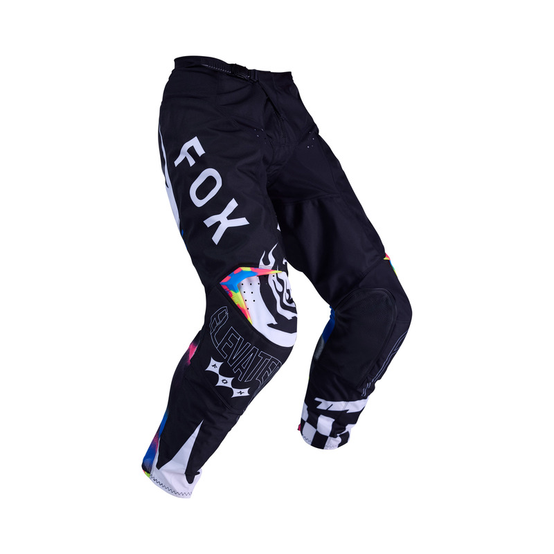 SPODNIE MOTOCYKLOWE FOX 180 IMAGE COSMO WHITE BLACK