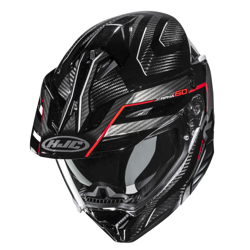 KASK MOTOCYKLOWY HJC RPHA60 CARBON OURE BLACK WHITE XL