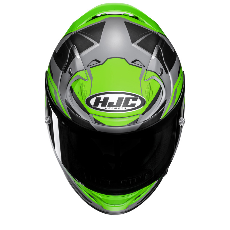 KASK MOTOCYKLOWY HJC RPHA12 BRELS GREEN GREY M
