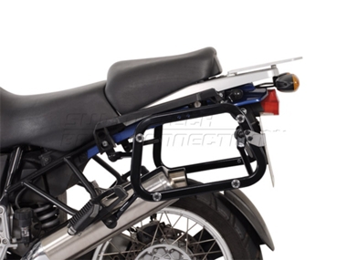 ZESTAW KUFRÓW BOCZNYCH TRAX ADV I STELAŻY SW-MOTECH BMW R 1100/1150 GS SILVER 37/45L